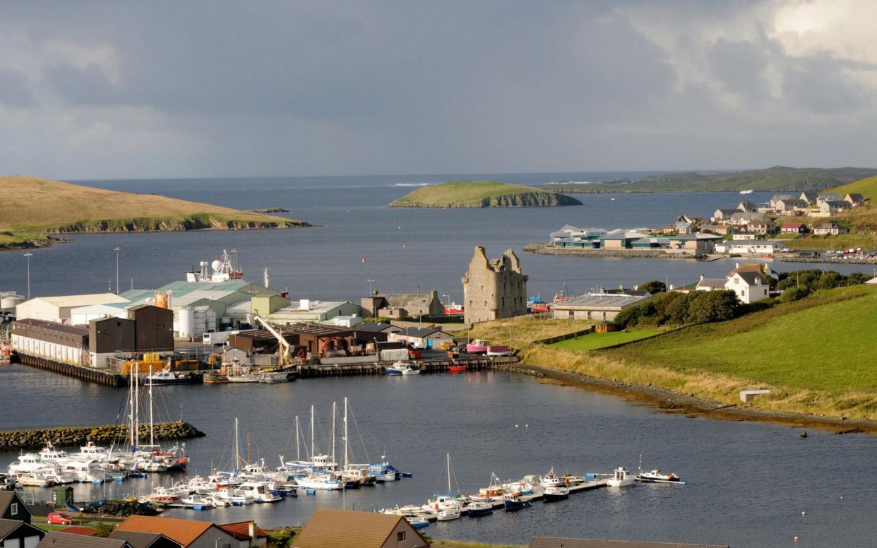 Scalloway on the Shetland Islands - Alamy