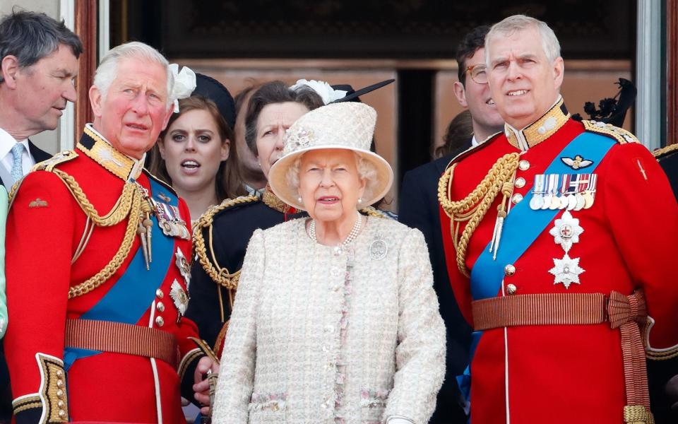 Then Prince Charles, the late Queen Elizabeth, Prince Andrew - Max Mumby/Indigo/Getty Images