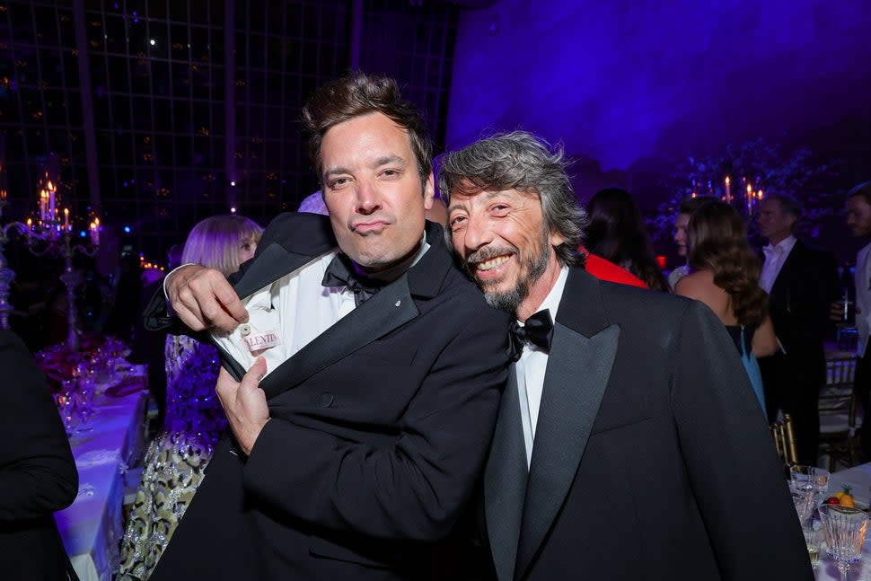  Jimmy Fallon and Pierpaolo Piccioli attend The 2023 Met Gala Celebrating 