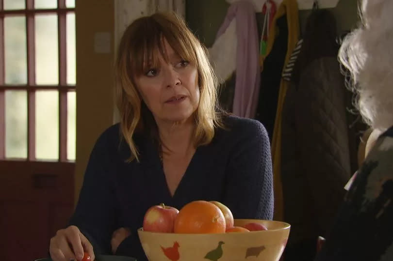 Emmerdale viewers spot 'forgotten' character after Rhona baby twist -Credit:ITV