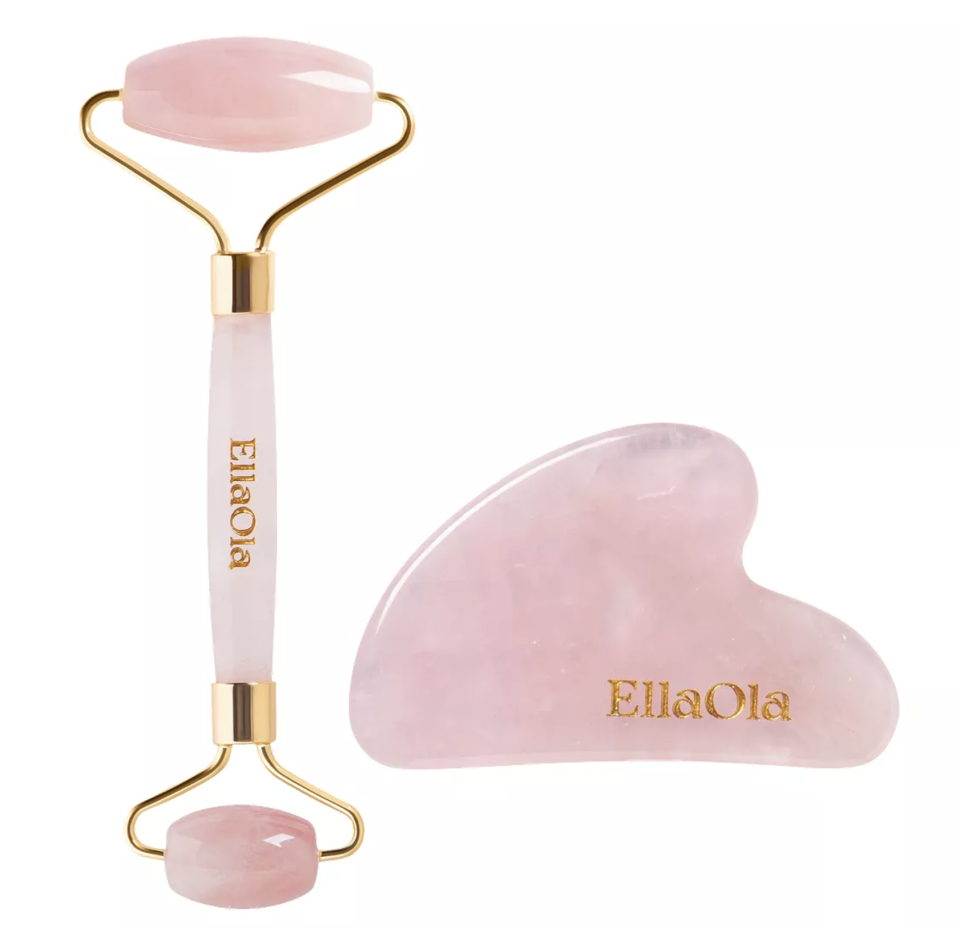 Ellaola Rose Quartz Facial Set