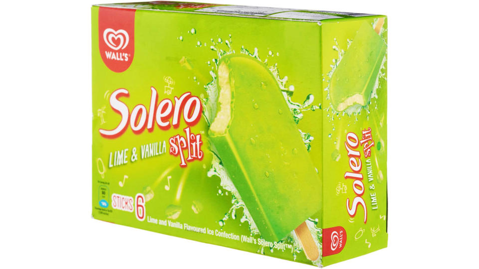 Solero Spilt Lime Multipack Ice Cream Stick - Frozen, 6 x 64ml. (Photo: Amazon SG)