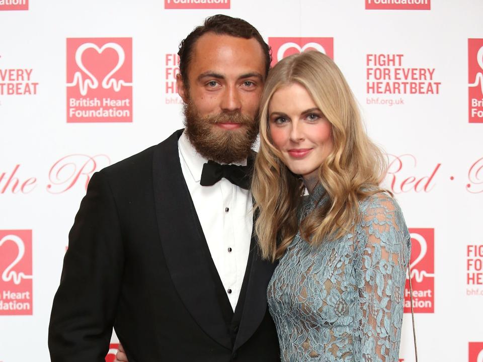 James Middleton and Donna Air at a red carpet event in 2015.