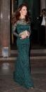 Kate stepped out last week wearing this elegant Temperley London green lace dress at the National Portrait Gallery in London.