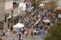 <p>Historic downtown Lewisburg is a manageable-sized district of galleries, cafes, and, of course, antique shops. <a href="http://robertsantiqueswv.com/" rel="nofollow noopener" target="_blank" data-ylk="slk:Roberts Antiques;elm:context_link;itc:0;sec:content-canvas" class="link ">Roberts Antiques</a> combines all of the three, offering wine and gourmet food in addition to antiques.</p>