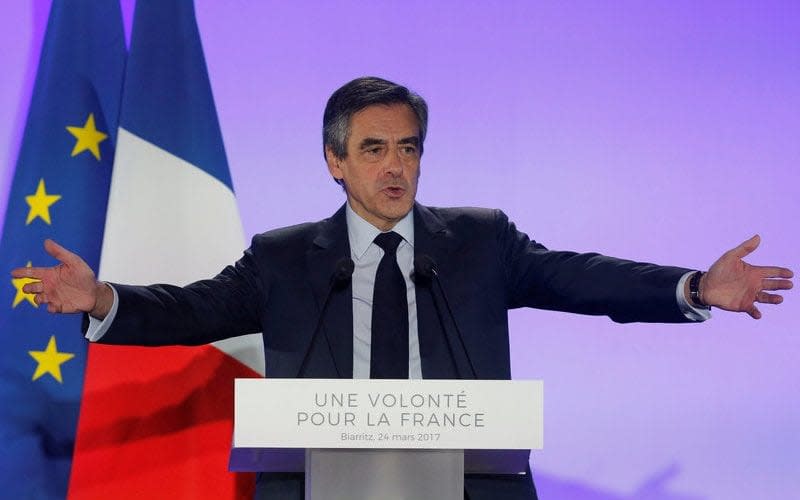 Francois Fillon, former French Prime Minister - Credit: REUTERS/Regis Duvignau