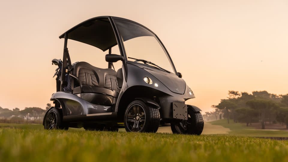 Garia's vehicles are designed to appear bigger than typical golf carts. - Garia