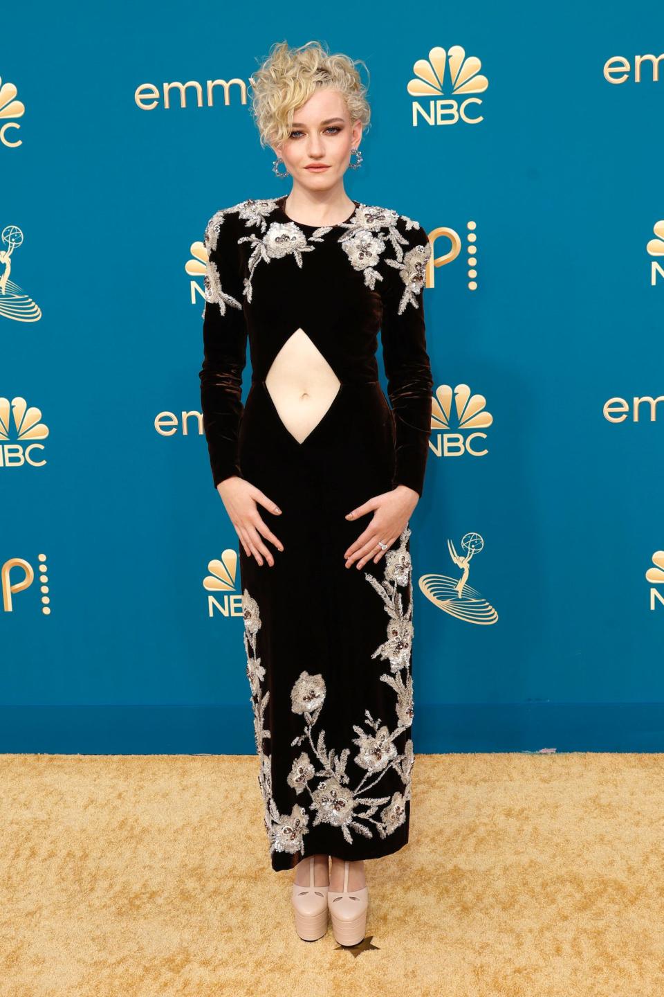 Julia Garner attends the 2022 Emmys.