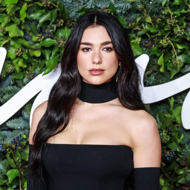 Dua Lipa Put a Sexy Twist on Business Casual With a Sheer Button Down and Black  Bra Top