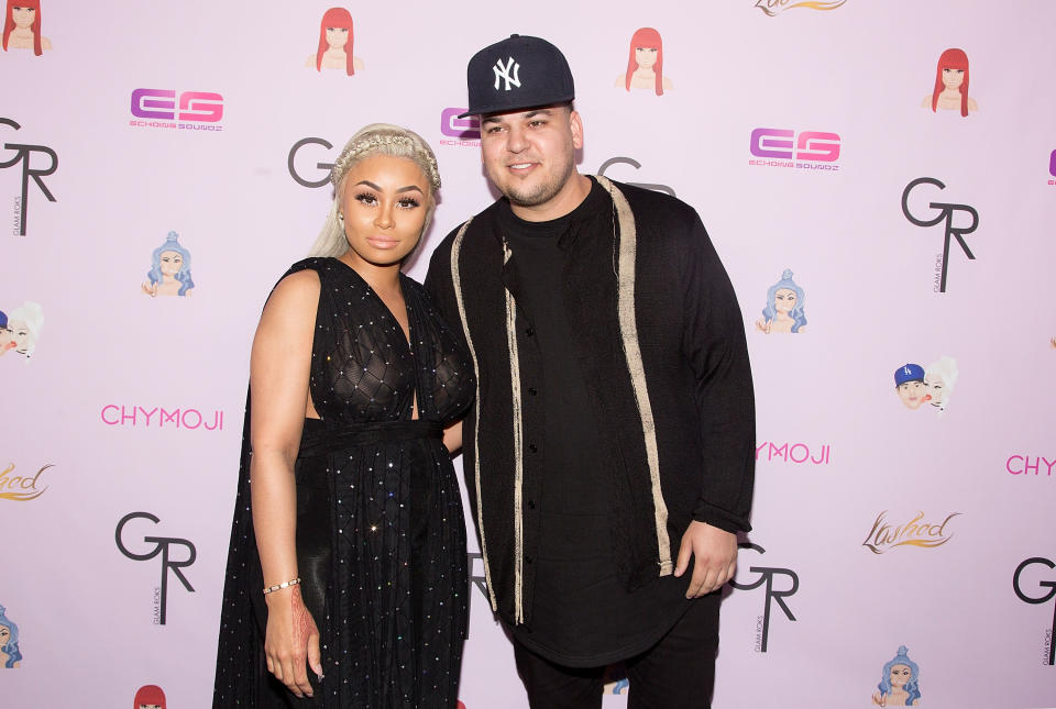 Blac Chyna and Rob Kardashian on May 10, 2016. (Photo: Gabriel Olsen/WireImage)