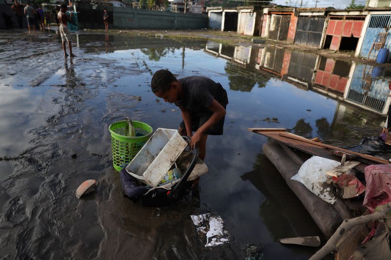 Aftermath of heavy rains in Rio de Janeiro