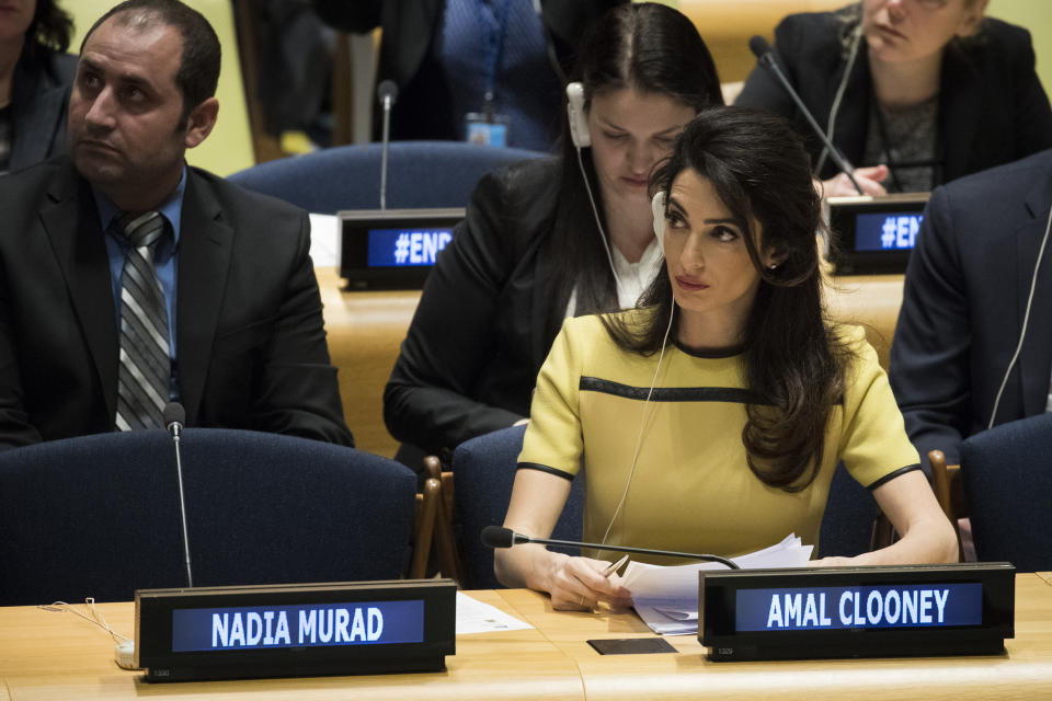 Amal Clooney Addresses UN High Level Event On Bringing ISIL To Justice (Drew Angerer / Getty Images)