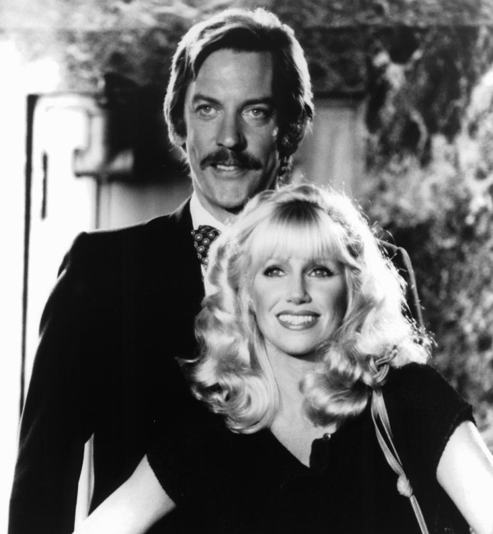 Suzanne Somers and Donald Sutherland in 'Nothing Personal,' 1980