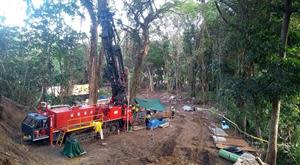 Drilling activity on Fergusson Island Gameta Project