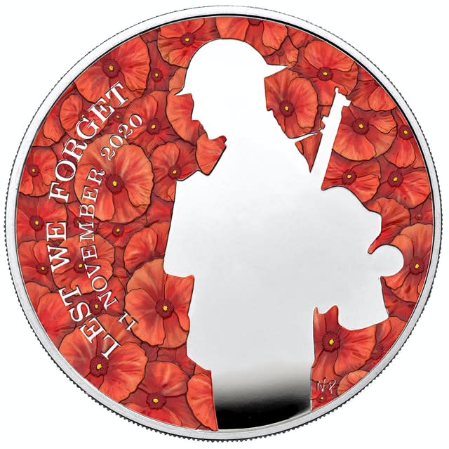 £5 silver coin to commemorate 100 years since the ceremonial burial of the Unknown Warrior