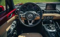 <p>For lankier drivers, the addition of telescopic adjustment to the 2019 Miata's previously tilt-only steering column is almost as welcome as its increased power output.</p>