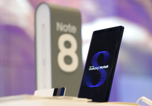 3. Samsung Galaxy Note 8 (913 Minuten)