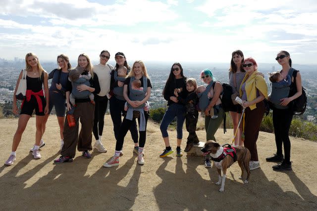 <p>Courtesy of Rumer Willis</p> Justyna Hammond, Stormi Bree, Dree Louise Hemingway, Audrey Lord, Rumer Willis, Demi Moore, Lauren Archer, Tallulah Willis, and Amanda Steele at Rumer's Community Walk