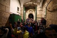 Al-Aqsa mosque reopened to worshippers after a two-and-a-half month closure due to the outbreak of the coronavirus disease (COVID-19), in Jerusalem's Old City