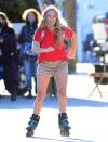 <p>Jennifer Lawrence dons in-line skates to film a scene for <em>No Hard Feelings</em> on Long Island, New York, on Sept. 25. </p>