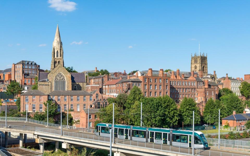 Despite its modern tram system and history, Nottingham’s future remains uncertain until big investment is made - Chris Hepburn/Photolibrary RM 