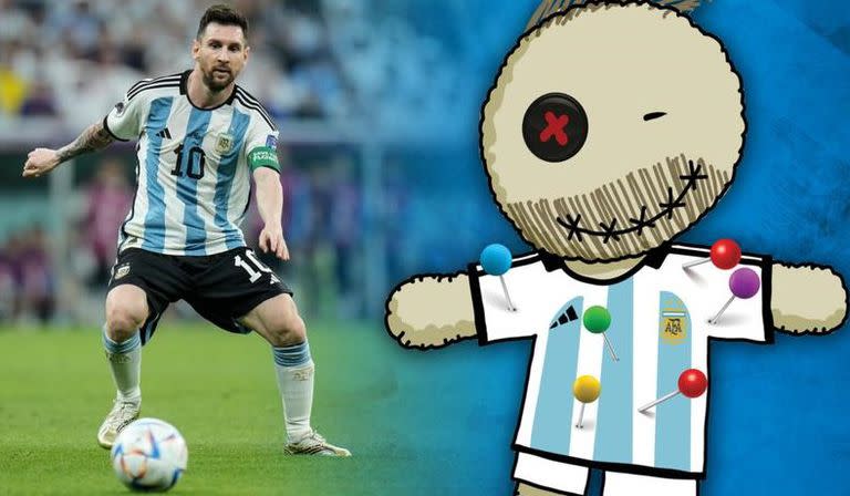 Un diario australiano le había pedido a sus lectores clavar alfileres al muñeco vudú de Lionel Messi para ganarle a la Argentina