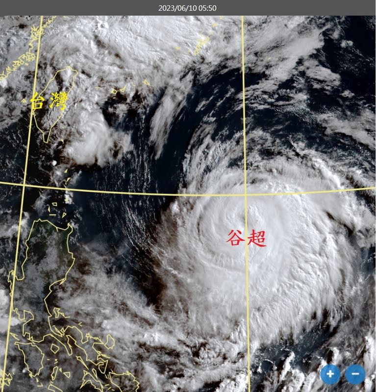 今年第3號颱風「谷超」已北轉往琉球前進，對台灣沒有影響。   圖：取自鄭明典臉書