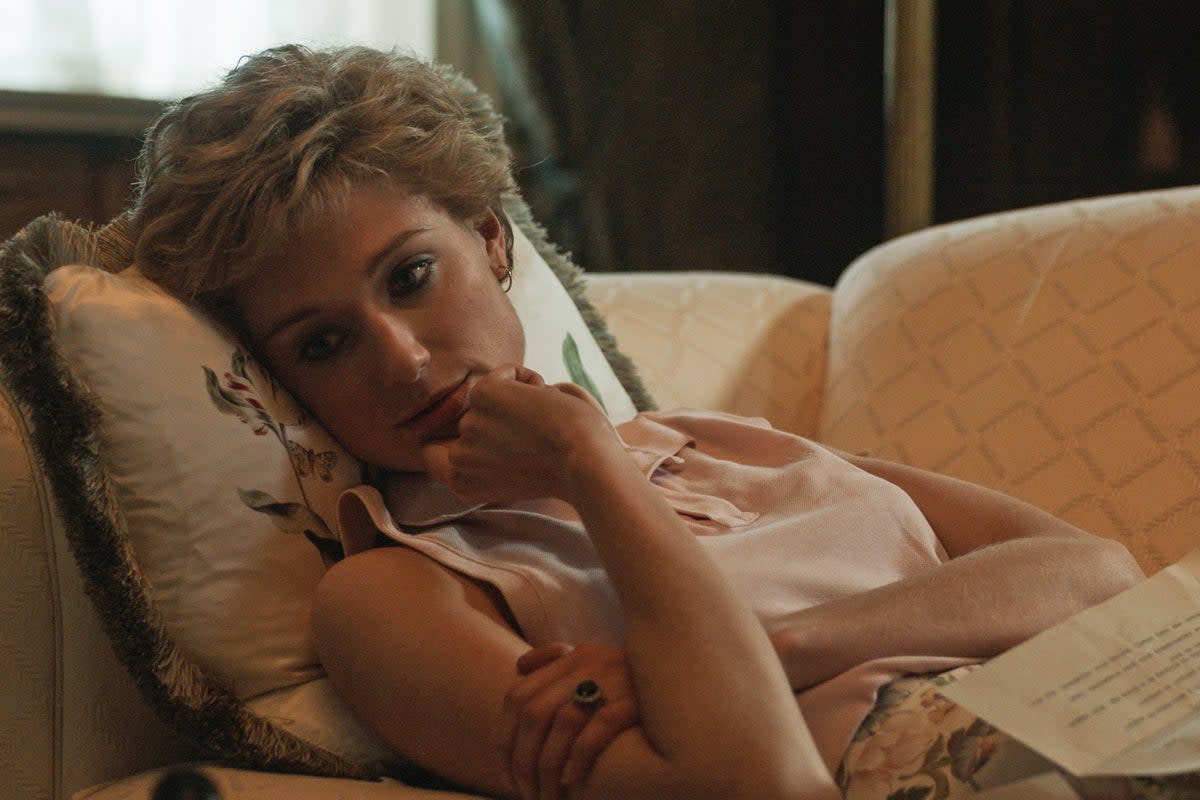 Elizabeth Debicki as Diana, Princess of Wales appearing in the fifth season of The Crown (Netflix/PA) (PA Media)
