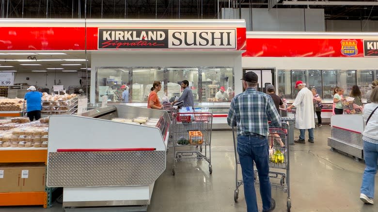 Costco sushi counter in Issaquah, WA