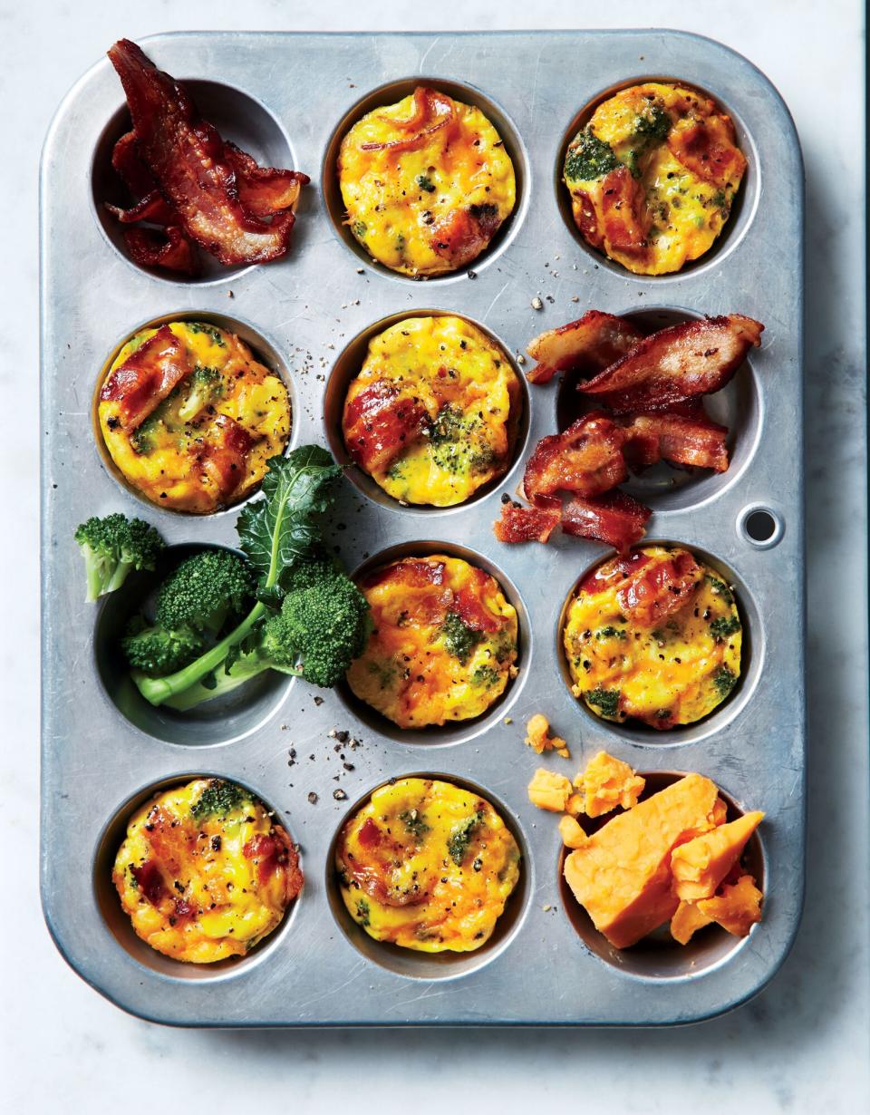 Broccoli-and-Bacon Muffin-Tin Frittatas