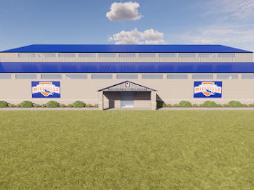 An artist's rendition of a new field house at Millville Memorial.