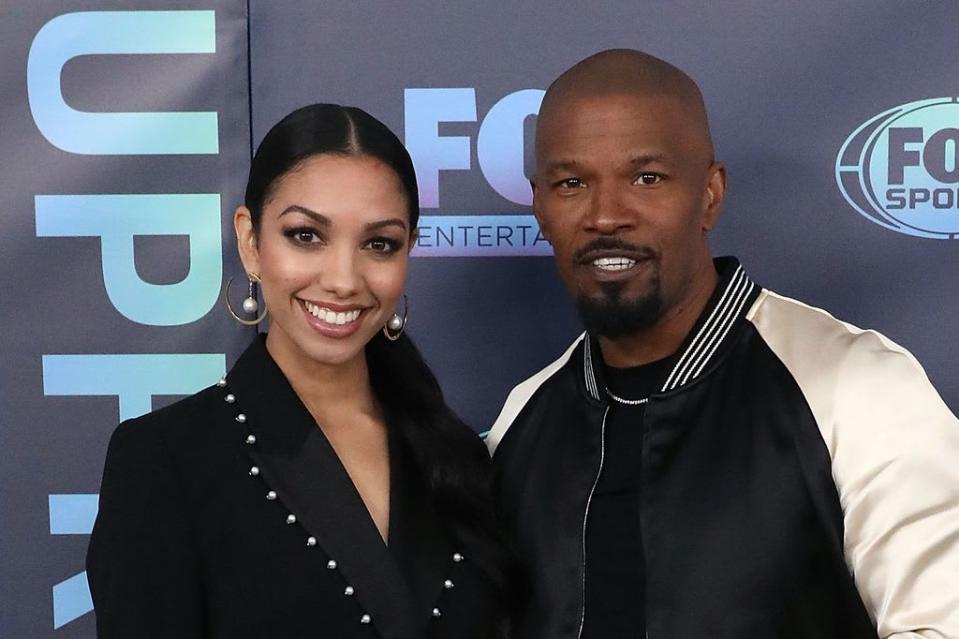 Corinne Foxx and Jamie Foxx attend the 2019 FOX Upfront at Wollman Rink in Central Park