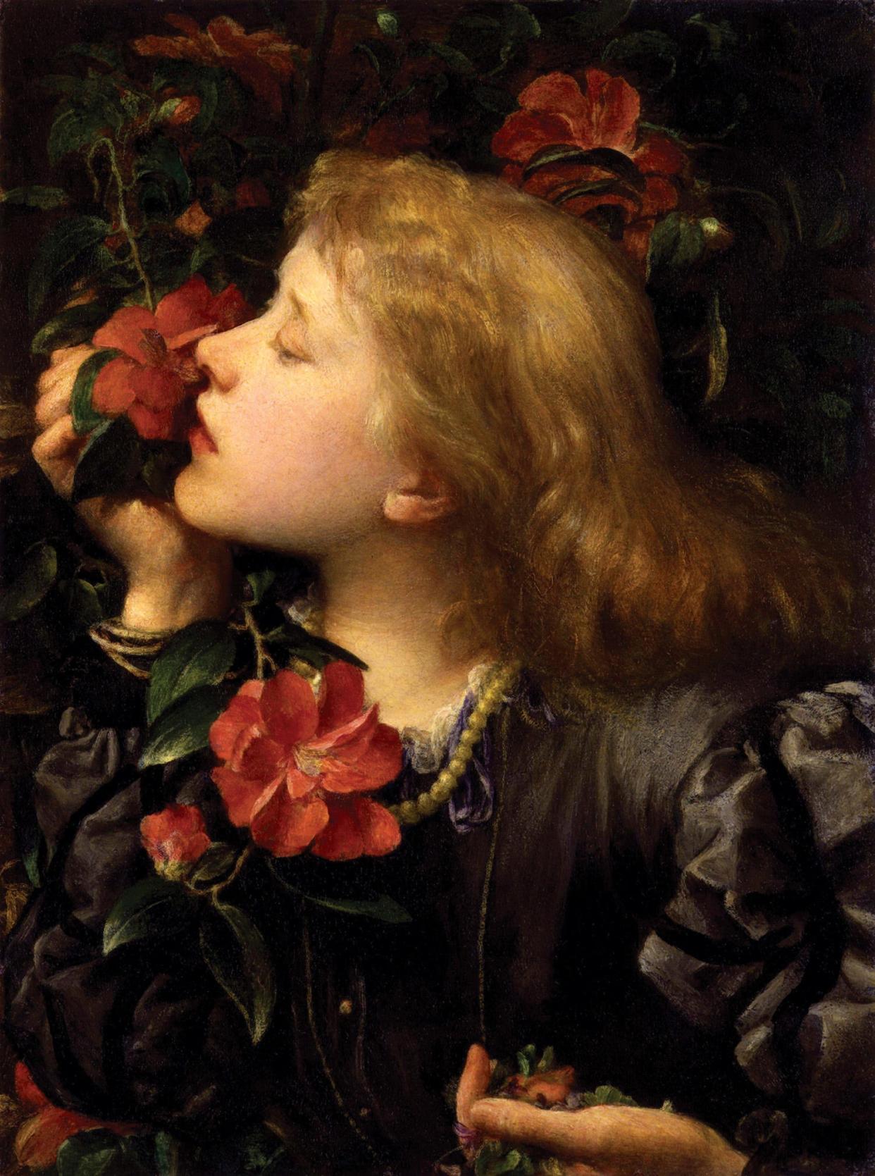 George Frederic Watts, Ellen Terry ('Choosing'), 1864, oil on strawboard mounted on Gatorfoam, 472 x 352 mm. National Portrait Gallery, London. Accepted in lieu of tax by H.M. Government and allocated to the Gallery, 1975. © National Portrait Gallery, London