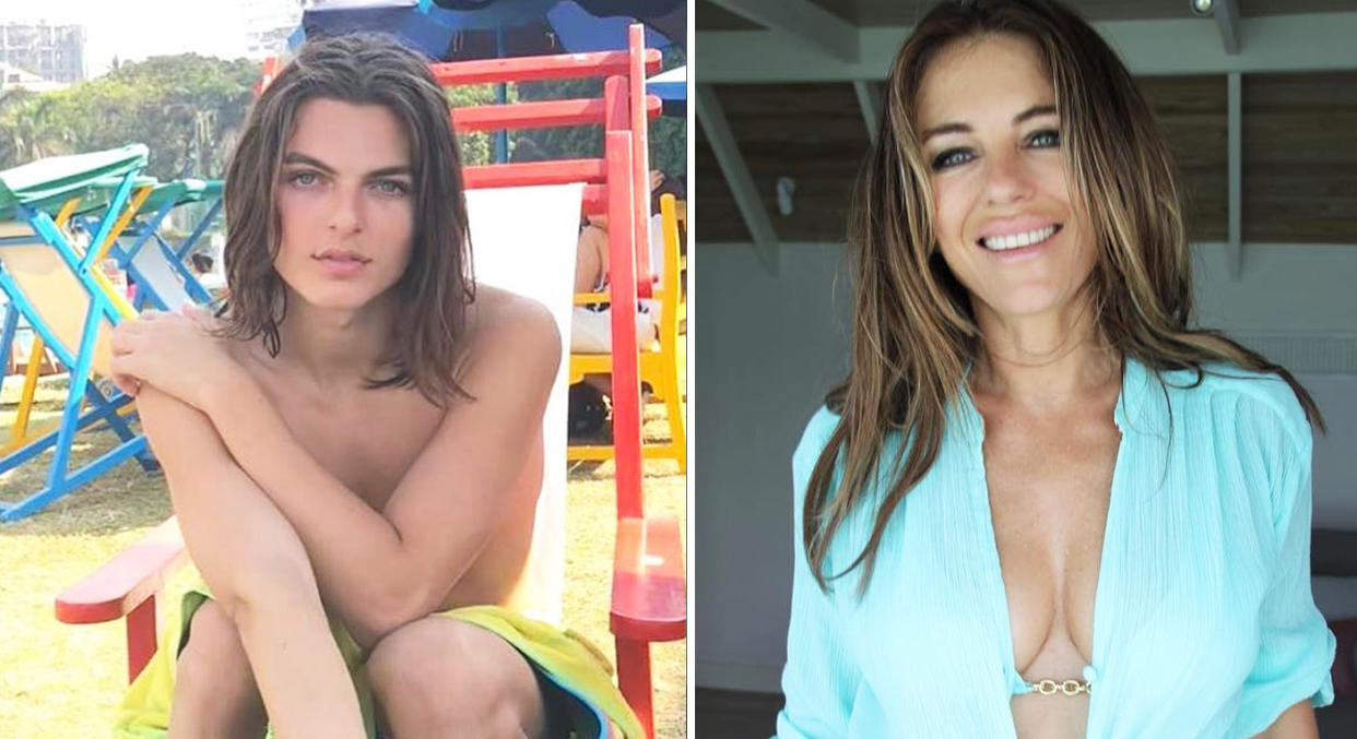 Elizabeth Hurley, 53, is the lookalike of son Damian, 16. [Photo: Instagram]