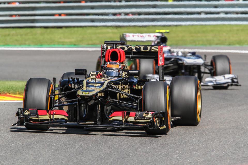 Kimi Raikkoken driving for Lotus