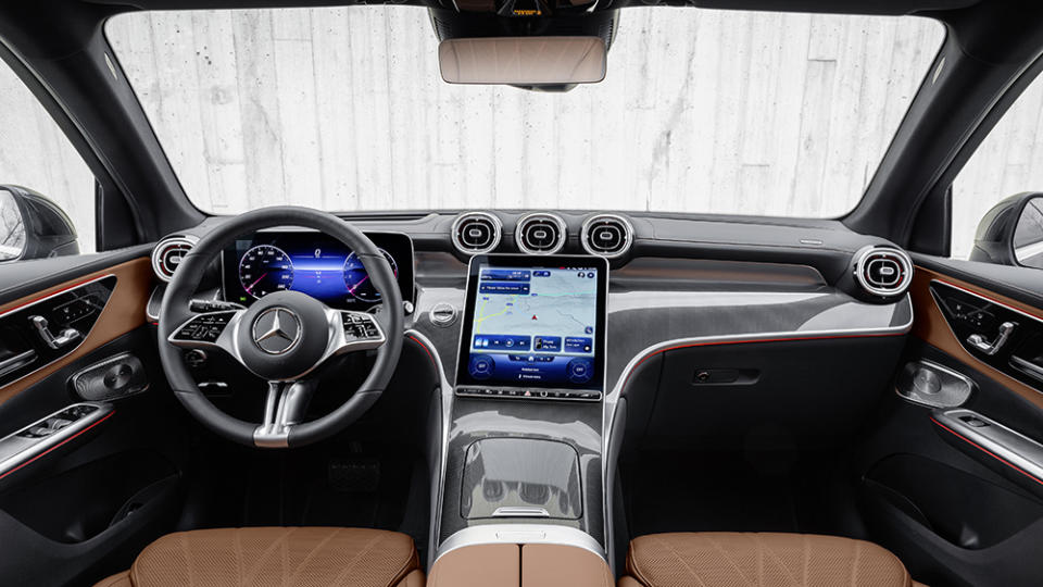 Inside the 2023 Mercedes-Benz GLC300 - Credit: Mercedes-Benz