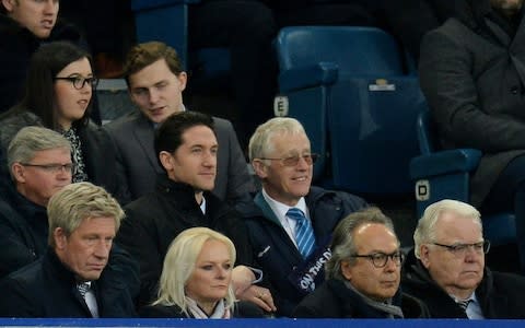 The Everton director's box at Goodison Park  - Credit: Reuters