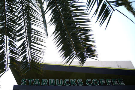 A Starbucks store is seen in Los Angeles, California, U.S., January 25, 2017. REUTERS/Lucy Nicholson