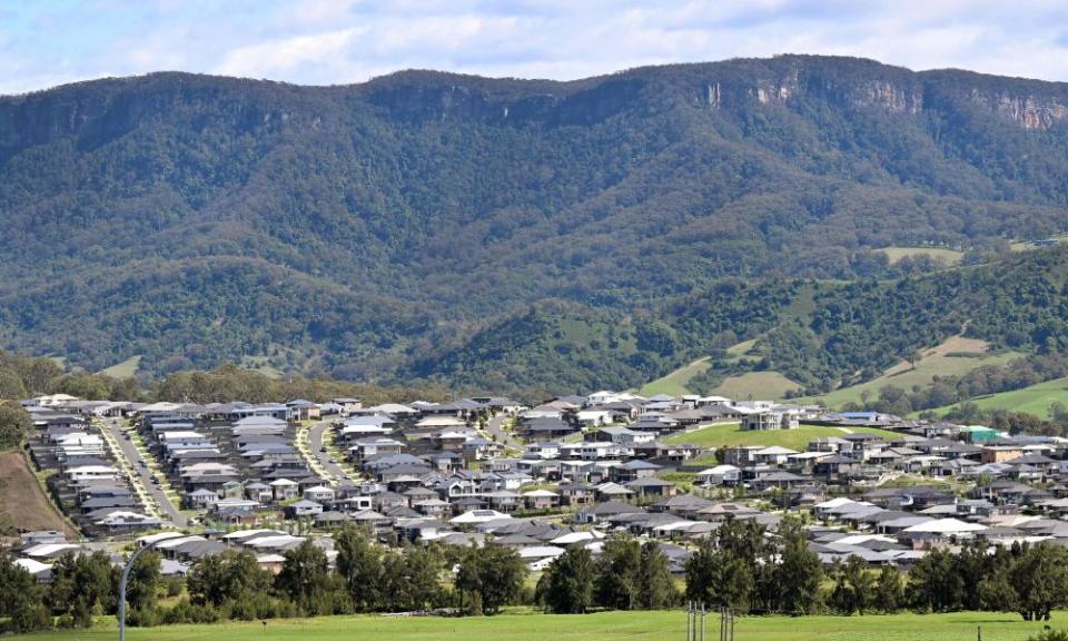 New housing near Wollongong