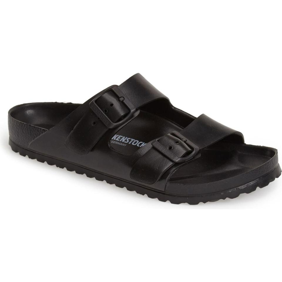 <p><strong>Birkenstock</strong></p><p>nordstrom.com</p><p><strong>$44.95</strong></p><p><a href="https://go.redirectingat.com?id=74968X1596630&url=https%3A%2F%2Fwww.nordstrom.com%2Fs%2Fbirkenstock-essentials-arizona-waterproof-slide-sandal-men%2F3849422&sref=https%3A%2F%2Fwww.esquire.com%2Fstyle%2Fmens-fashion%2Fg36755392%2Fdad-style-dadcore-shopping-guide%2F" rel="nofollow noopener" target="_blank" data-ylk="slk:Shop Now;elm:context_link;itc:0;sec:content-canvas" class="link ">Shop Now</a></p><p>Comfortable, practical, and affordable—aka, the Dad Trifecta.</p>