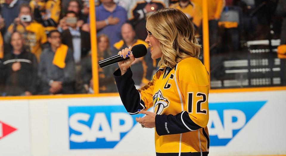 carrie underwood, music, nhl, playoffs, nashville