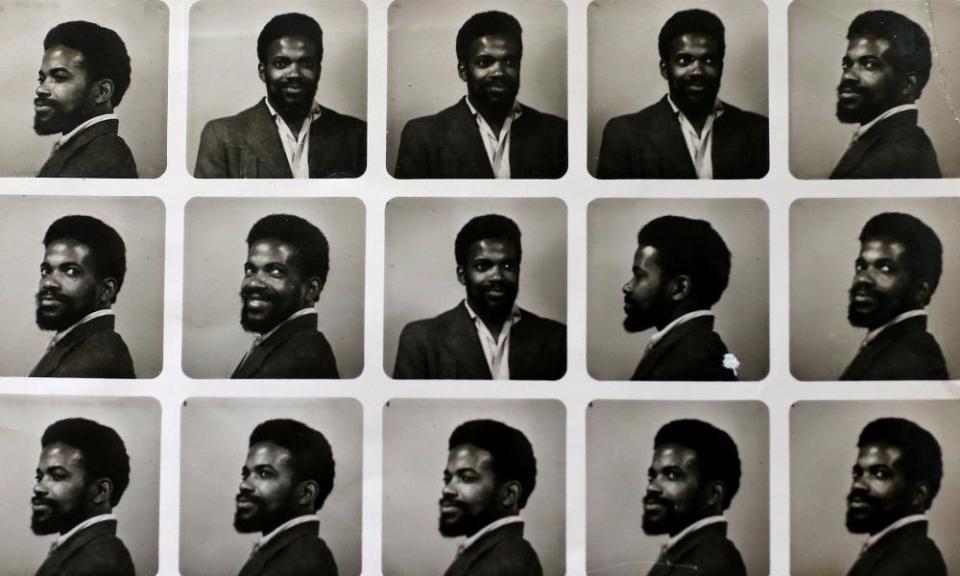 A contact sheet of pictures of Alford Gardner