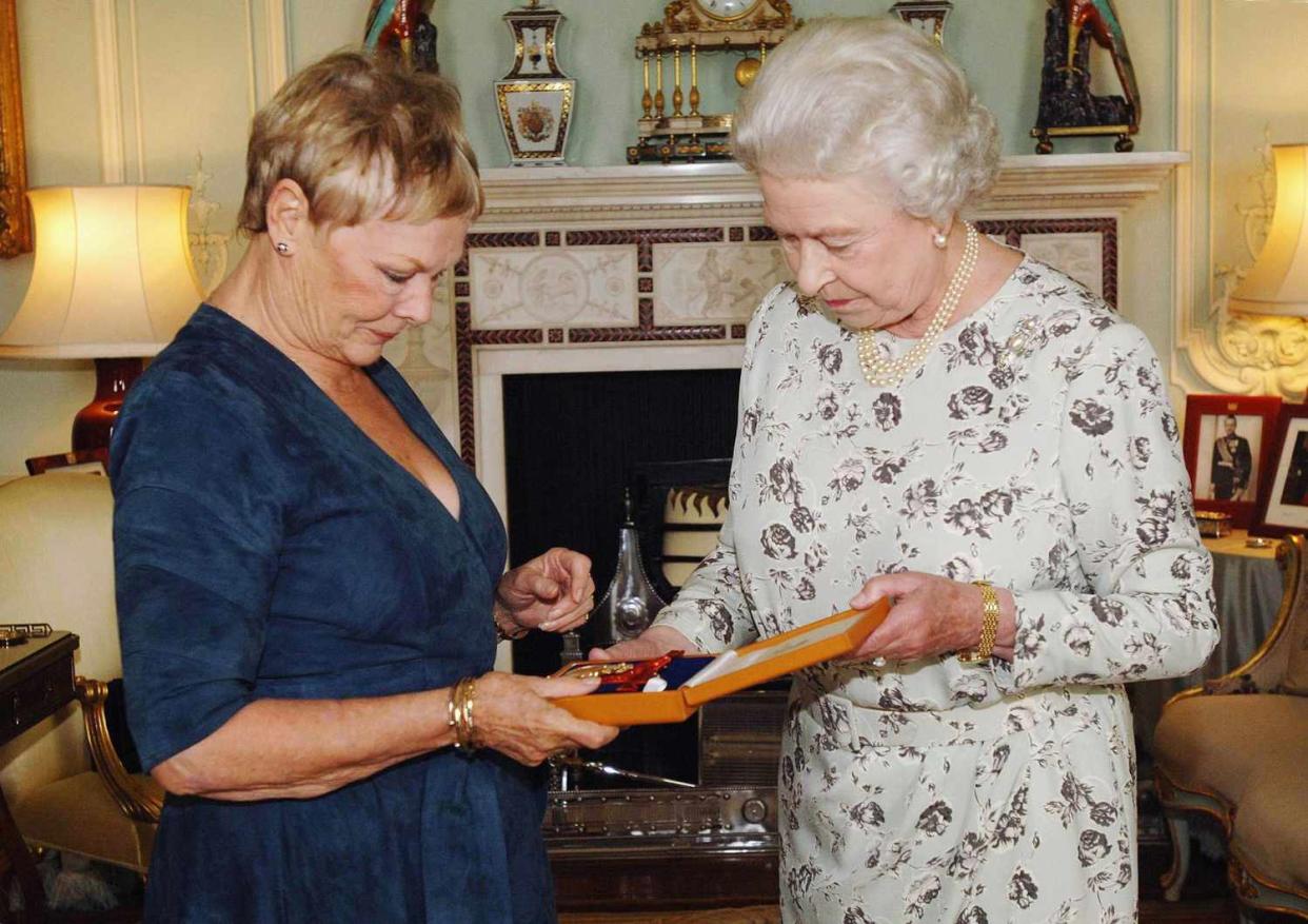 Queen Elizabeth II and Judi Dench