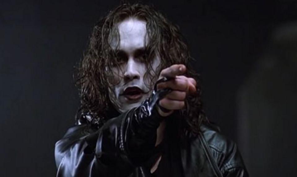 The late Brandon Lee portrayed the title character in 1994 film 'The Crow'. (Credit: Miramax)