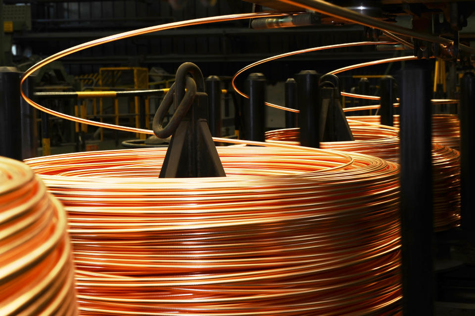 Copper hit more than $10,200 per tonne for the first time last week. Photo: Getty