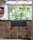 <p> Both absolute staples of the farmhouse kitchen idyll, upgrade your space with a spacious farmhouse kitchen sink, and chunky monkey butcher’s block for an instant transformation. These durable characters are built to last, and pack the character into utility.    </p> <p> Slack says: ‘Acting as the foundation for modern farmhouse decor, wood is a great natural material to play around with. Counterbalance the exposure of wooden beams and distressed wooden furniture with white marble countertops and a large farmhouse sink to achieve the intended style.’  </p>