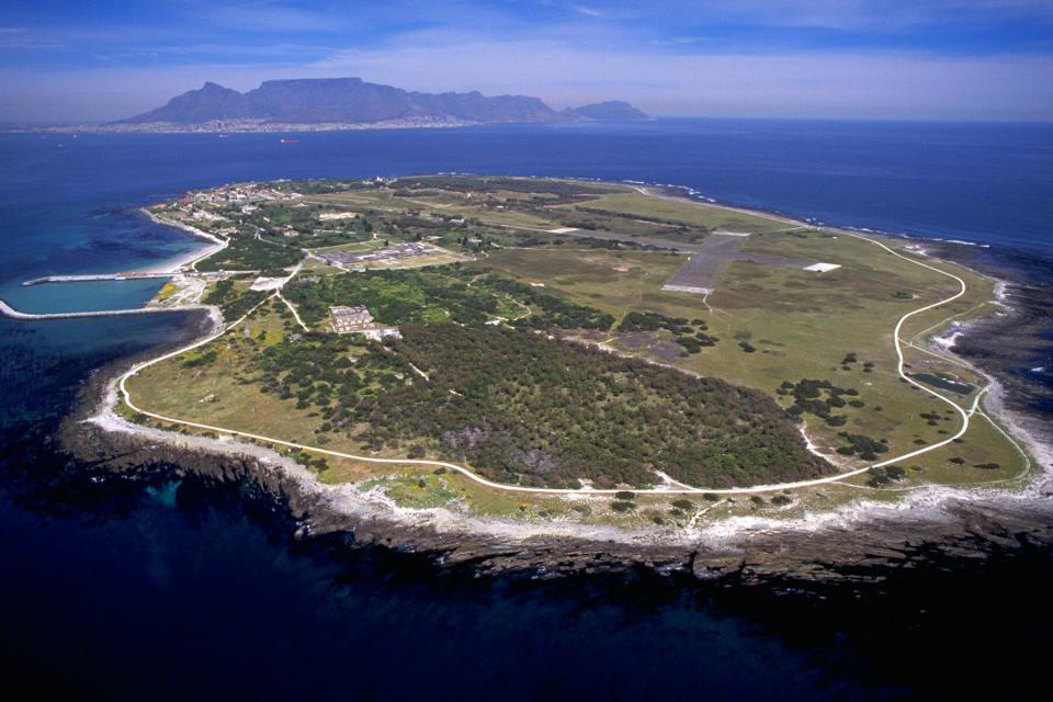 Aerial view of Robben Island