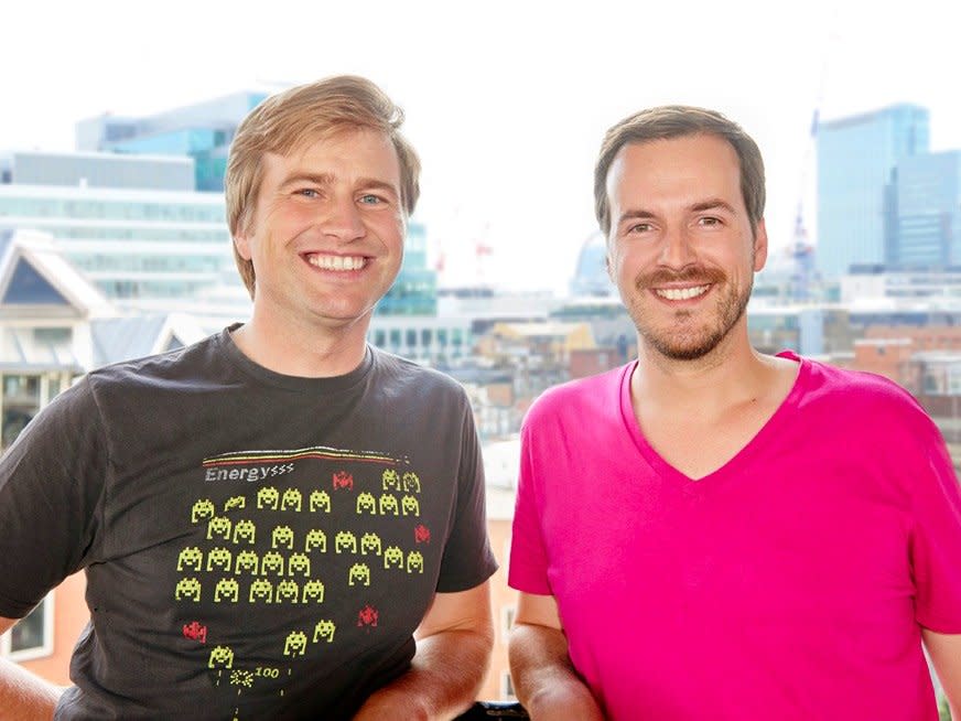 TransferWise co-founders, from left, Kristo Kaarmann and Taavet Hinrikus.