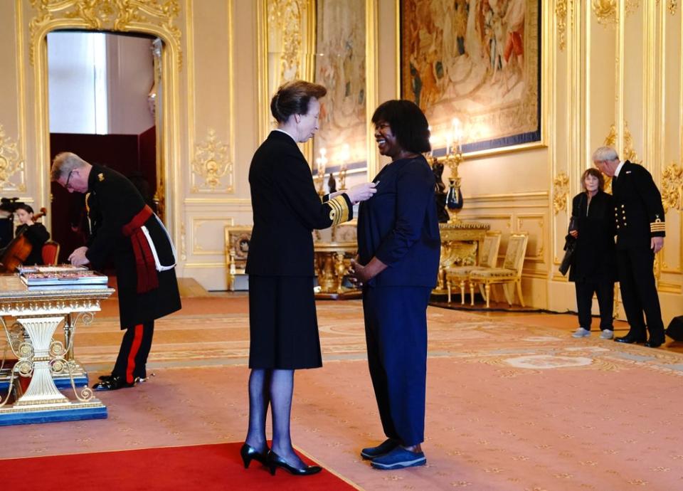 Joan Armatrading is made a CBE by the Princess Royal Jonathan Brady/PA (PA Wire)