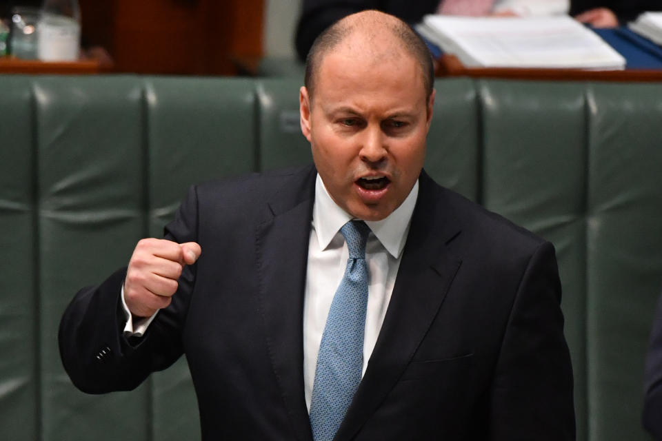 Treasurer Josh Frydenberg at Parliament House